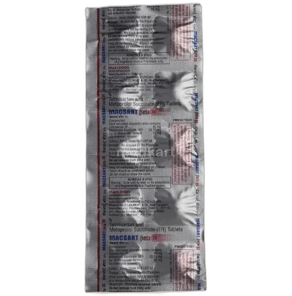 macsart beta 25mg tablet 10's